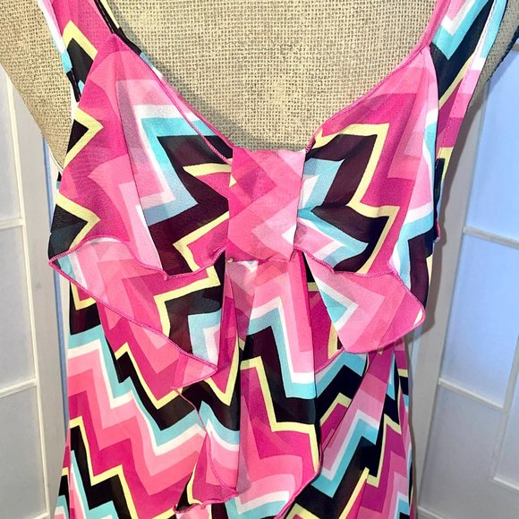 Lilypad Back Bow Semi-Sheer Tank - Picture 5 of 14